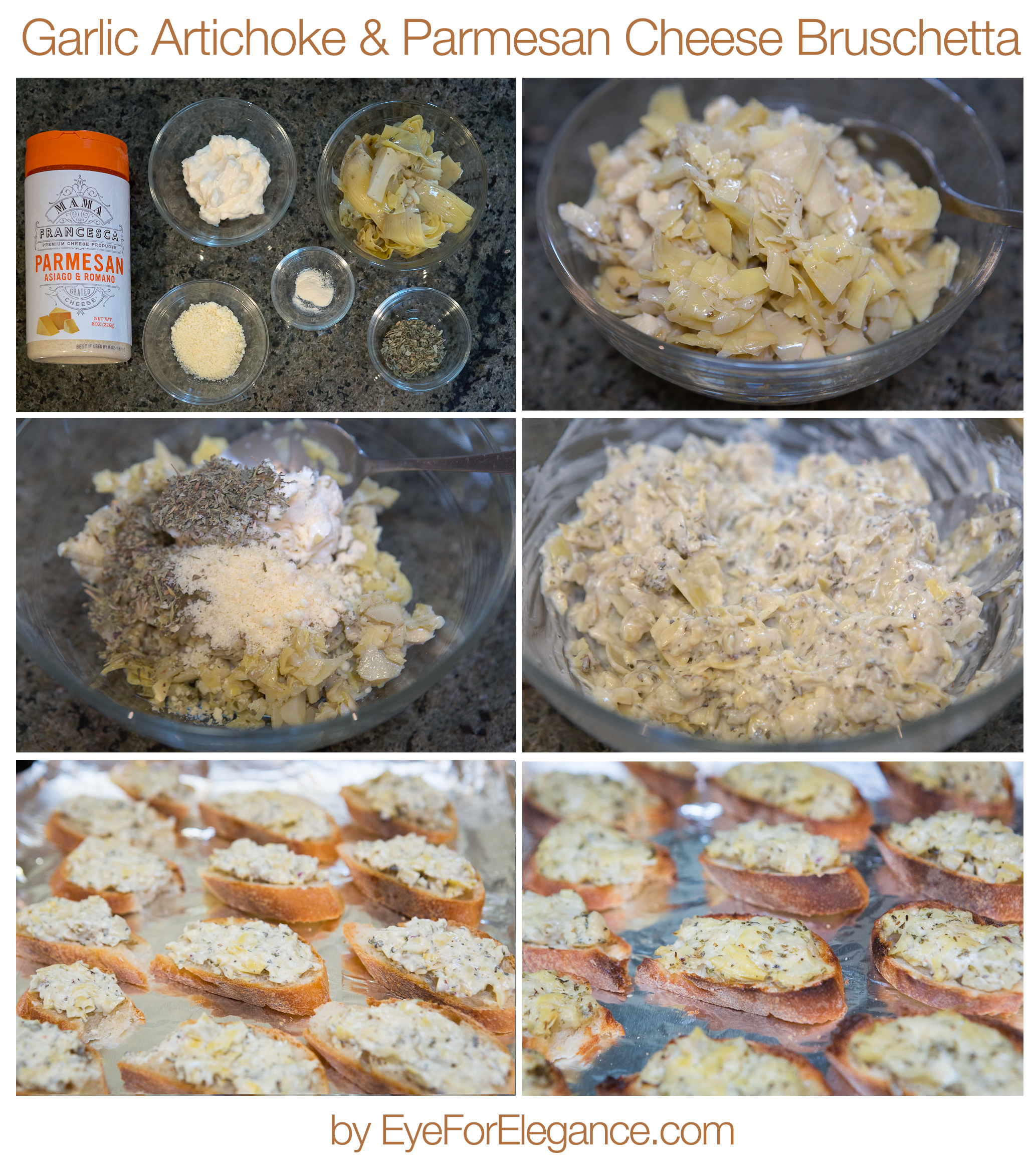 ParmesanCheeseArtichokeBruschetta-collage