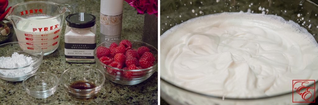 Rasberry and Whipped Cream Chocolate Fudge Cookie Dessert For Valentine's Day